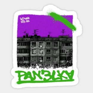 POST-SOVIET PANELKA // Typical russian panel houses Sticker